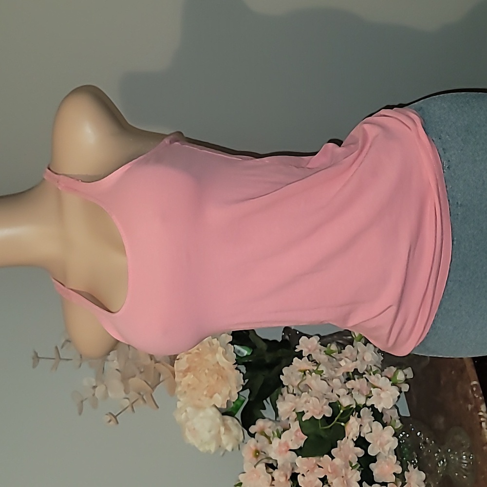 Ambiance Pink Sleeveless Tank Top